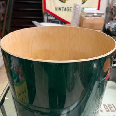 Andante Snare Drum Shell - Green Stain 10x14 image 3