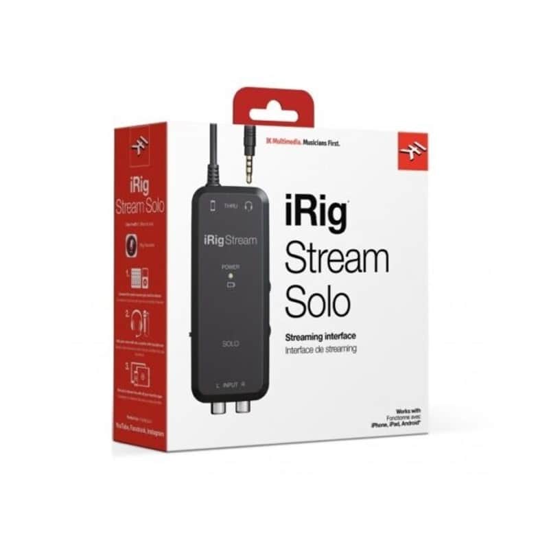 IK Multimedia iRig Stream Solo Ultracompact TRRS Audio Interface for iOS/Android image 1