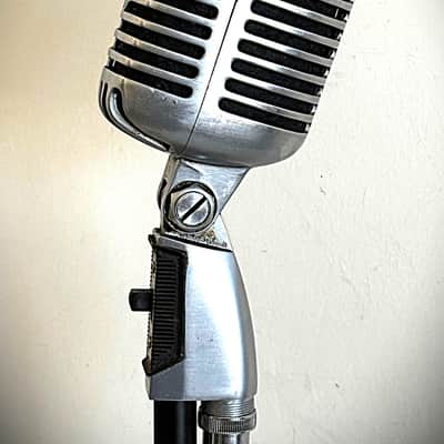 Vintage 1960's Shure 55SW Dynamic Microphone, w/cable & stand, working, Hear it~ image 8