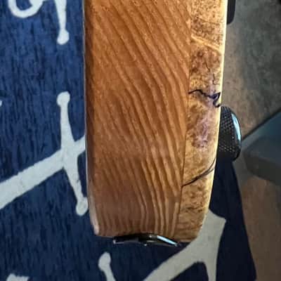 Ladny Guitars Custom Handbuilt P/MM 5 String Ash/spalted/maple/wenge P Bass 2022 Spalted Maple 1/“ top image 7