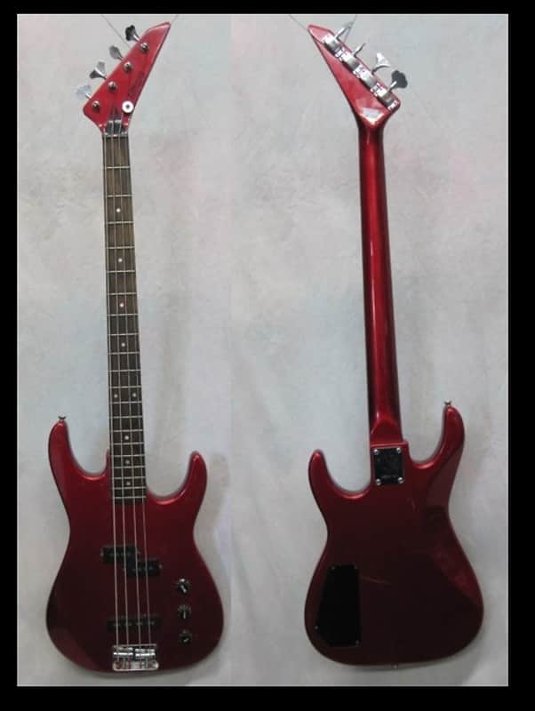 1990's Tanara Electric Bass Red image 1
