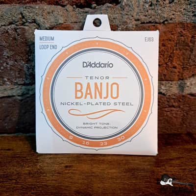 D'Addario Tenor Banjo | (9-30) Medium Nickel Banjo Strings (4-String, Loop End) image 1