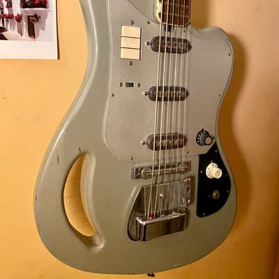 Teisco TB-64 Bass VI 1964 - Green image 6