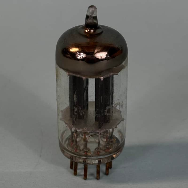 1954 RCA 12AU7 ECC82 Vintage 1950s Long Black Plate D Getter Preamp Tube! T382 image 1