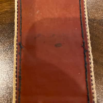 Vintage 1970s Bobby Lee Guitar Strap Southwestern Red/White/Blue Ace Style image 2