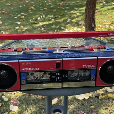 AIWA CS-W66U 👉MINT Rare Vintage Cassette Deck Boombox  Japan Serviced Warranty MINT image 8