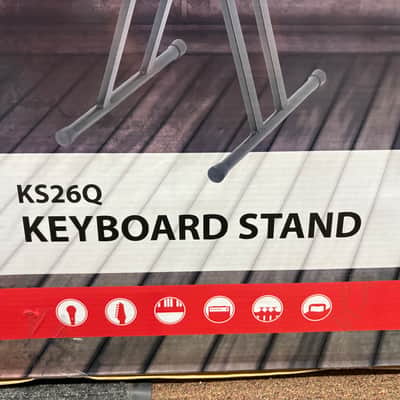 Stageline KS26Q Adjustable Folding Double Braced X Style Single Tier Keyboard Stand- Black- LOCAL PICKUP image 2