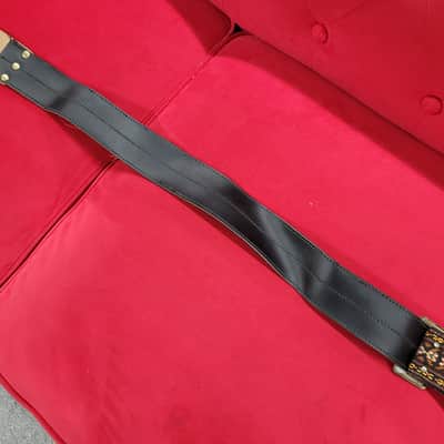 Vintage Ace/Bobby Lee style woven banjo strap - Brown/Multicolor image 12