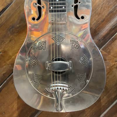 2018 National NRP Steel 12 Fret Single Cone Resonator with National Slimline Pickup image 2