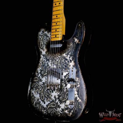 Fender Custom Shop Ron Thorn Masterbuilt 1968 Telecaster Maple Fingerboard Relic Black Paisley image 2