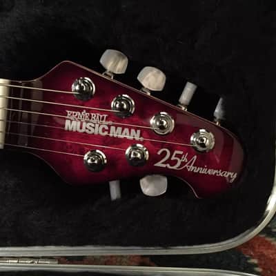 Ernie Ball Music Man 25th Anniversary (Reflex/Game Changer) Venetian Red Burst image 4