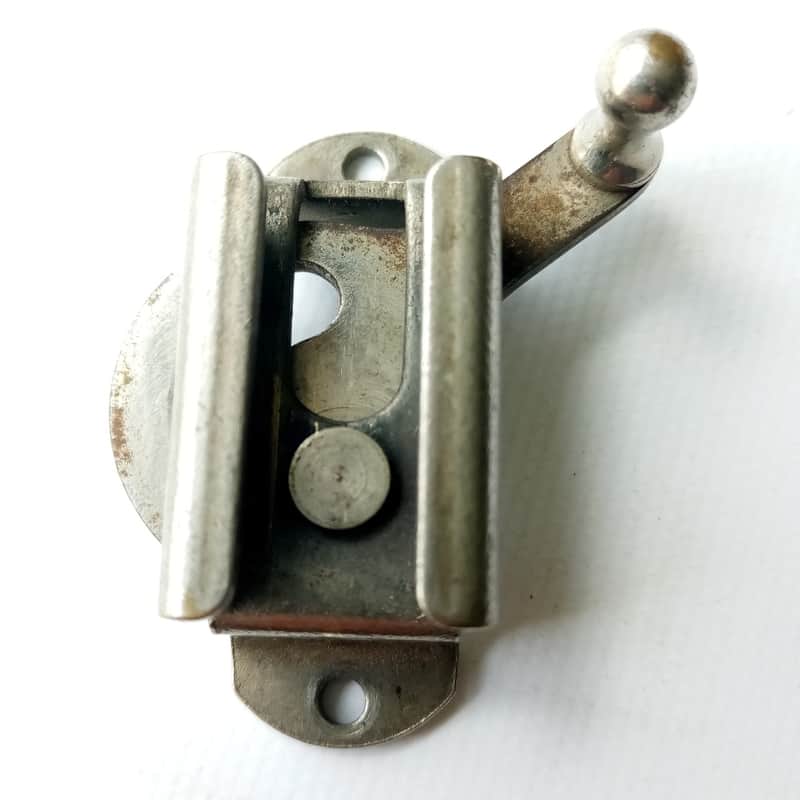 Ludwig P338/P84 Snare Drum Throw-Off Frame Bracket/Arm Lever Nickel Vintage 30s image 1