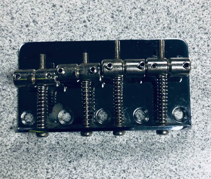 Fender Standard Series Bass Bridge Assembly Chrome image 1