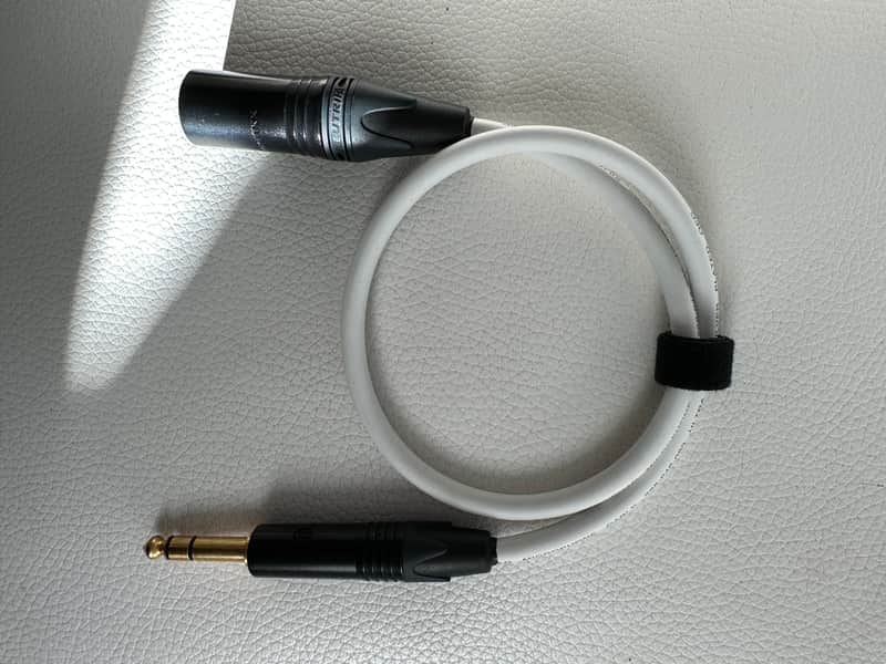 van damme cavo XLR male - TRS XKE QUAD 0,4 mt white neutrik image 1