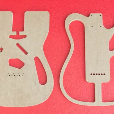 Thinline Telecaster Body Router Templates CNC Luthier Tools 1/2" MDF 0.5" Fender image 1