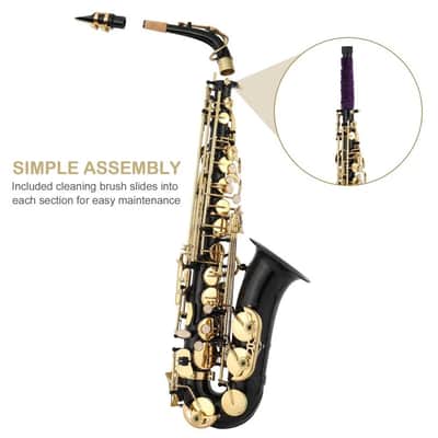 Cxxss Professional Alto Black Saxophone Sax With Strap Shell Button image 7