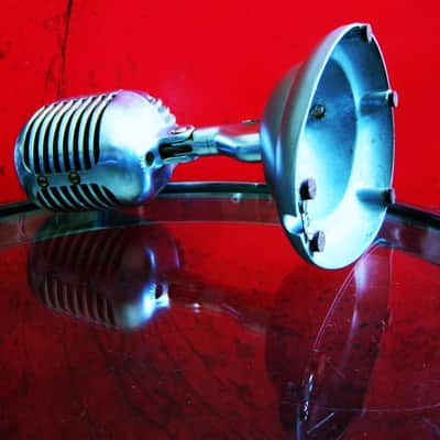 Vintage 1940's Shure 55 / 55S dynamic microphone satin chrome w S-36 desk stand Elvis 55S # 8 image 14