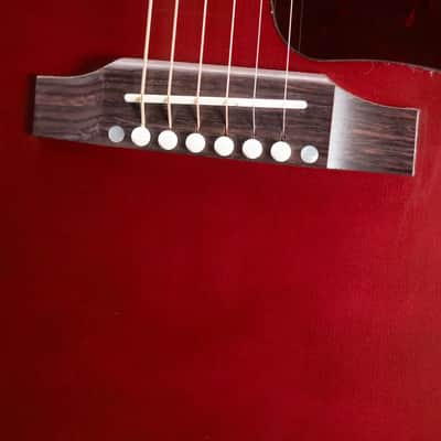 Gibson J-45 Special Acoustic/Electric Guitar - Satin Wine Red with Gig Bag image 14