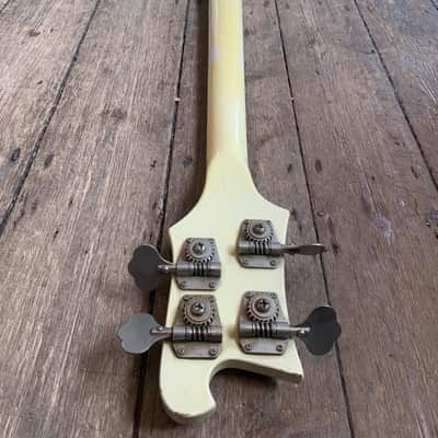 1977 Rickenbacker 4001 Bass in White finish & Hard shell case image 11