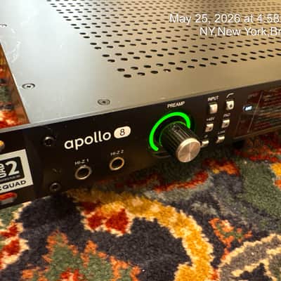 Universal Audio Apollo 8 QUAD Thunderbolt 2 Audio Interface 2010s - Black image 2