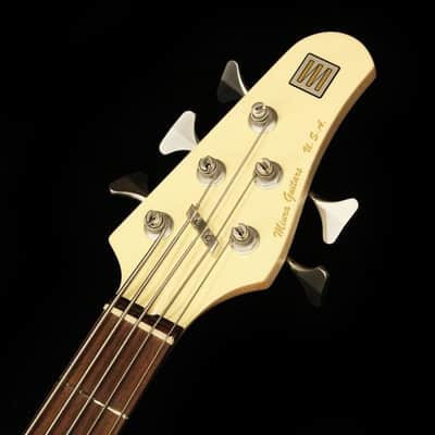 Miura Guitars U.S.A. MB-2 5st w/ Nordstrand Big Single Pickups (Alder / Olympic White-MH) image 7