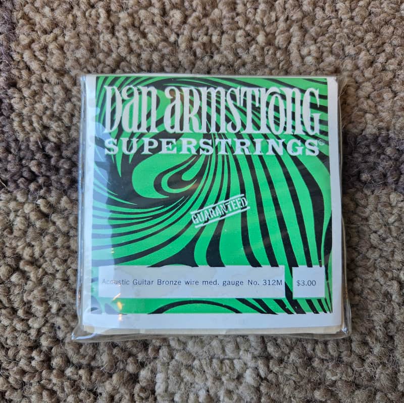 Vintage Pack of 1970's Dan Armstrong Acoustic Guitar Strings! Super Rare, Original Case Candy! image 1
