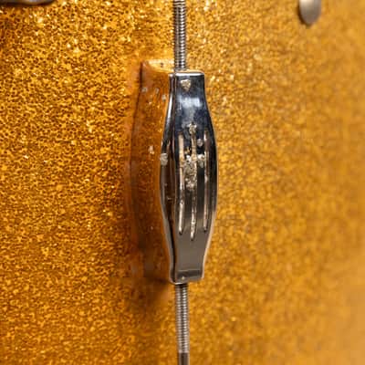 Vintage Camco 14x20 Gold Sparkle Tuxedo Bass Drum image 10