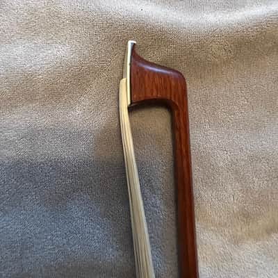 Jay Haide Modèle artistique à l’ancienne 2008 - Antiqued and JohnPaul nickel-mounted Brazil wood viola bow image 16