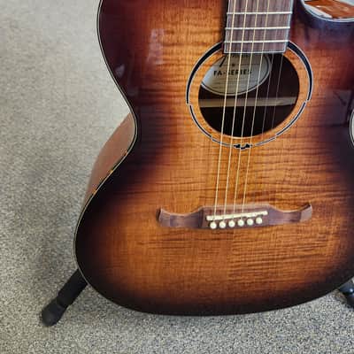 Used Fender FA-345CE Auditorium Acoustic-Electric Guitar - 3-Color Tea Burst image 4
