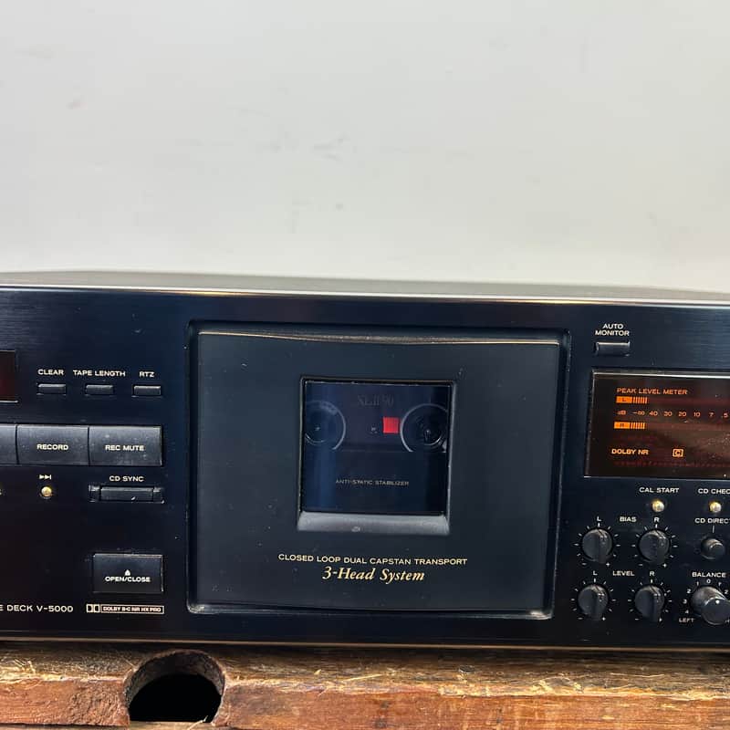 TEAC V-5000 cassette deck 1990's - Black | Reverb