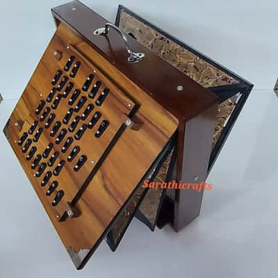 Sarathi Special Large 39 Keys Shruti Box,(17"X14"X3") Special 440hz 3 Set Reeds,3.25 octave 2024 - Sanmica image 4