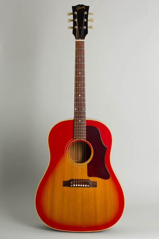 Gibson  J-45 ADJ. Flat Top Acoustic Guitar,  c. 1967, ser. #800003, black hard shell case. image 1