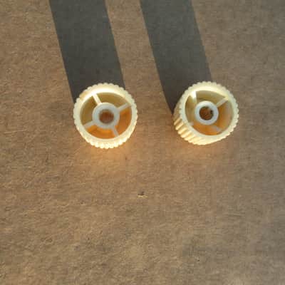 Vintage Harmony Kay Silvertone Cupcake Guitar Knobs Set Volume & Tone image 4