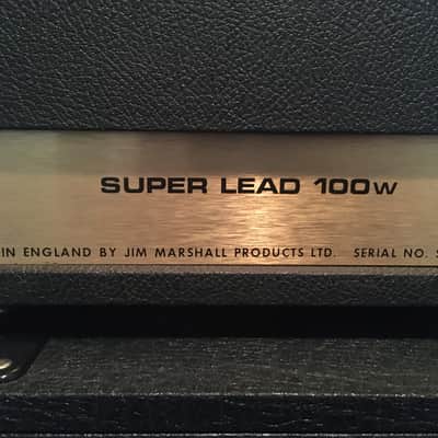 Marshall JMP 1959 Super Lead 2-Channel 100-Watt Guitar Amp Head 1967 - 1975 - Black image 10