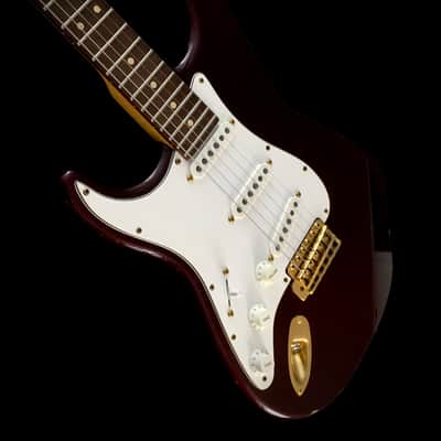 LEFTY! Custom Vintage Relic NOS Red Metallic ST72 Reverse Gold Hardware Gibson Conversion 24.75” Scale HSC image 15