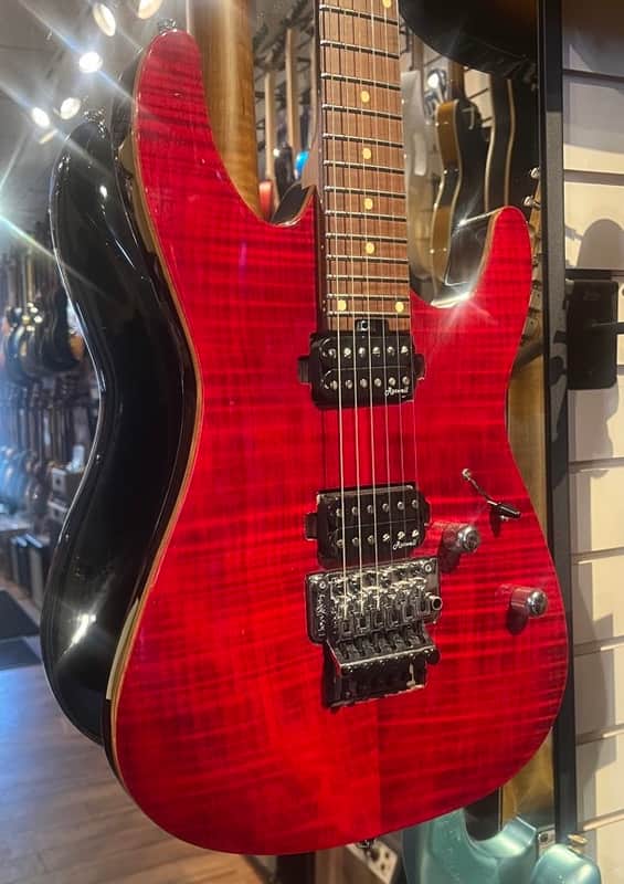 Harley Benton Fusion III FR - Flame Cherry image 1