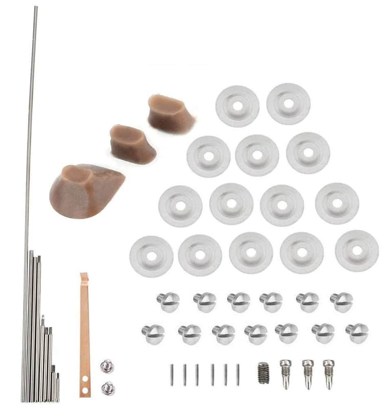 Flute Repair Kit Flute Pads + Key Shaft + Screws + Gaskets + | Reverb