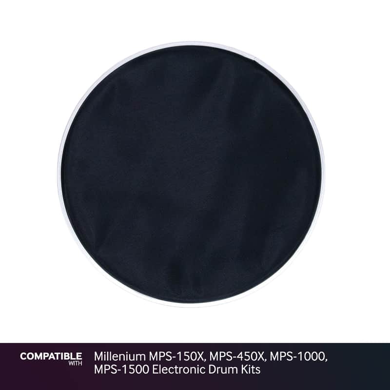 Black 10" Mesh Drum Head for Millenium MPS-150X, MPS-450X, MPS-1000, MPS-1500 El