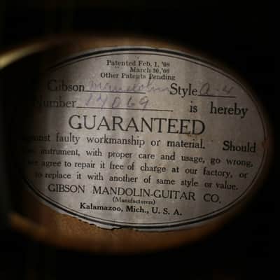 Early 1900's Gibson A-4 Oval Soundhole Mandolin w/ Original Case image 10