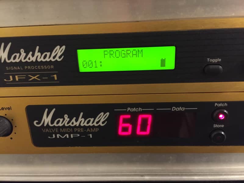 MARSHALL JMP-1 + JFX-1 MIDI RACK SYSTEM + FOOTSWITCH + FLIGHTCASE image 1