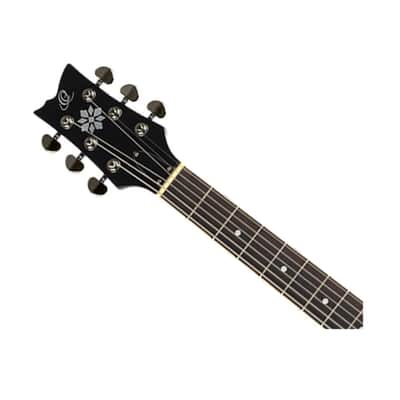 Ortega Guitars OBJ350/6-SBK Raven Series 6-String Banjo - Black - Open Box image 4