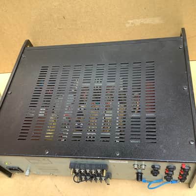 Monacor  PA 1202 power amp mixer rack 19”  powered mixer image 12
