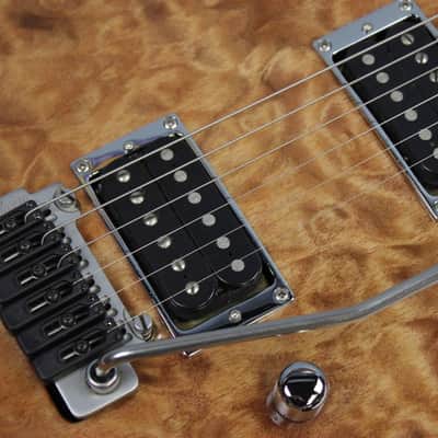 Vintage 2000 Brian Moore Custom Shop USA C55P Electric Guitar Upgraded with New Piezo, Synth and More, Natural, Highly Quilted Maple image 9