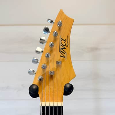 Vinci Signature S-Style Electric Guitar Black w/ Gig Bag – Strat Style Player image 6