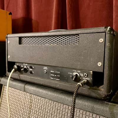 WHITE W-100 guitar/ bass amplifier c 1969 Black original vintage UK England Matamp orange image 7