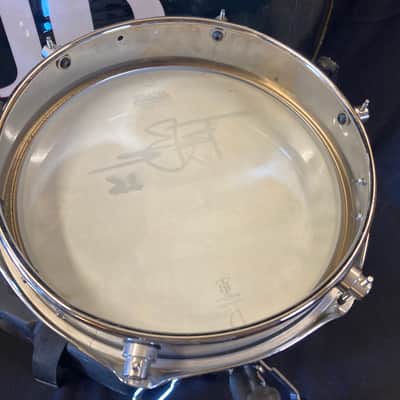 Terry Bozzio's DW - 2.5x12" Piccolo Tom, Autographed "D" 1990s - Chrome image 11