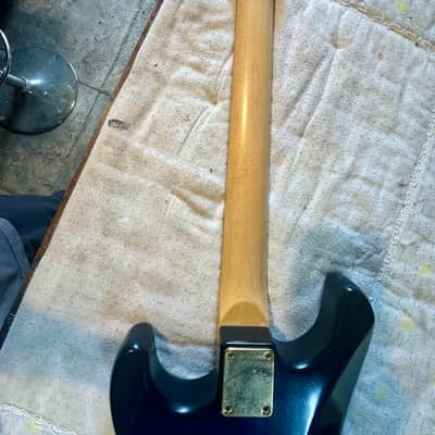 Custom Superwide Superstrat Style Guitar Neck and Body - Trans-tint Blue image 3