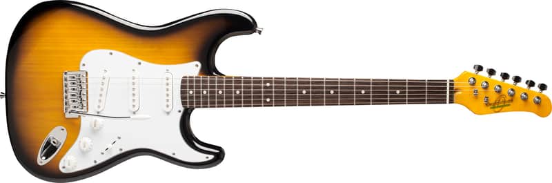 Oscar Schmidt OS-300-TS-A Double Cut Electric Guitar. Tobacco Sunburst image 1