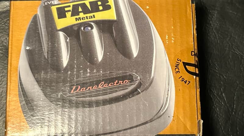Danelectro D-3 Fab Metal Distortion Pedal N.O.S. Sealed 2000s - Black image 1