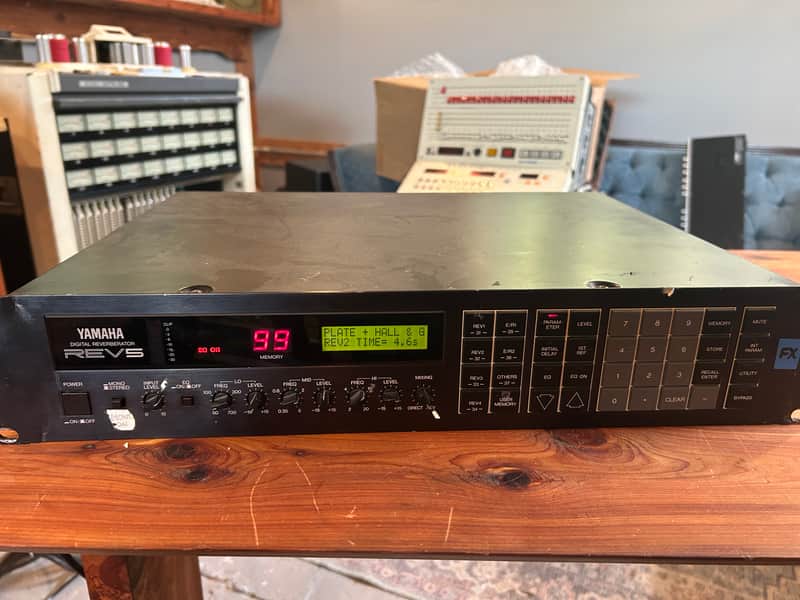 Yamaha REV 5 Digital Reverberator 1980s - Black image 1